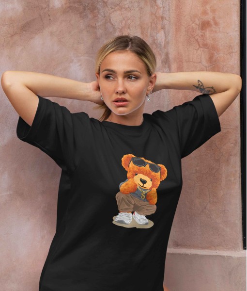 Дамска тениска с щампа Мечета Hipster Style
